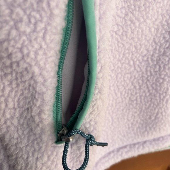 The North Face women’s size small fleece pullover. Lavender and teal. - Picture 2 of 6